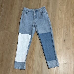 NWOT BEFORE YOU Color Block High Rise Denim Jeans